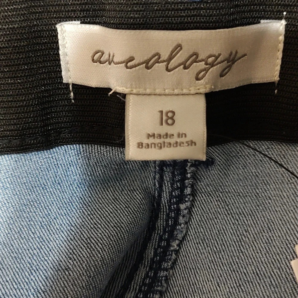 Aveology Blue Jeans Size 18 - Picture 3 of 4